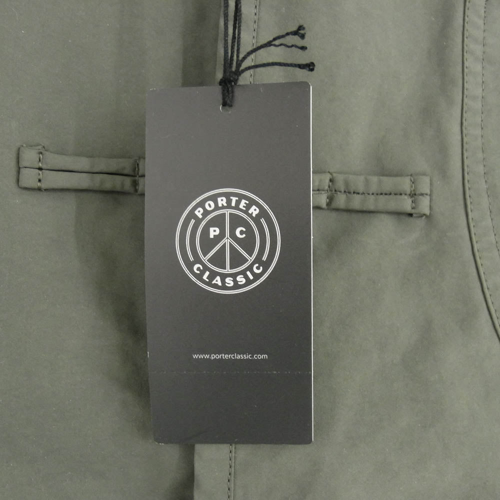 PORTER CLASSIC ポータークラシック 25SS PC-026-3322-0052-0003 WEATHER CHINESE JACKET ウェザー ナイロン チャイナ ジャケット カーキ系 3【新古品】【未使用】【中古】