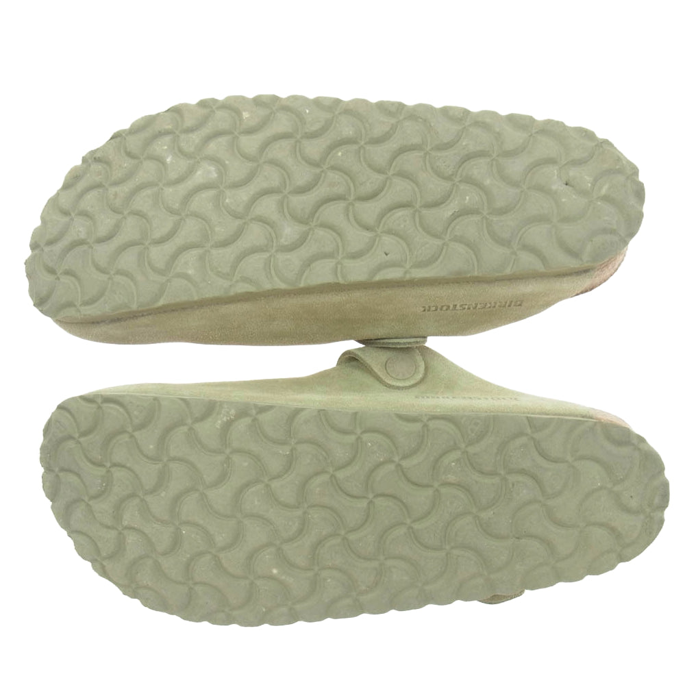 BIRKENSTOCK ビルケンシュトック BOSTON SFB Faded Khaki ボストン ソフトフットベッド スエードレザー サンダル ベージュ系 37【中古】