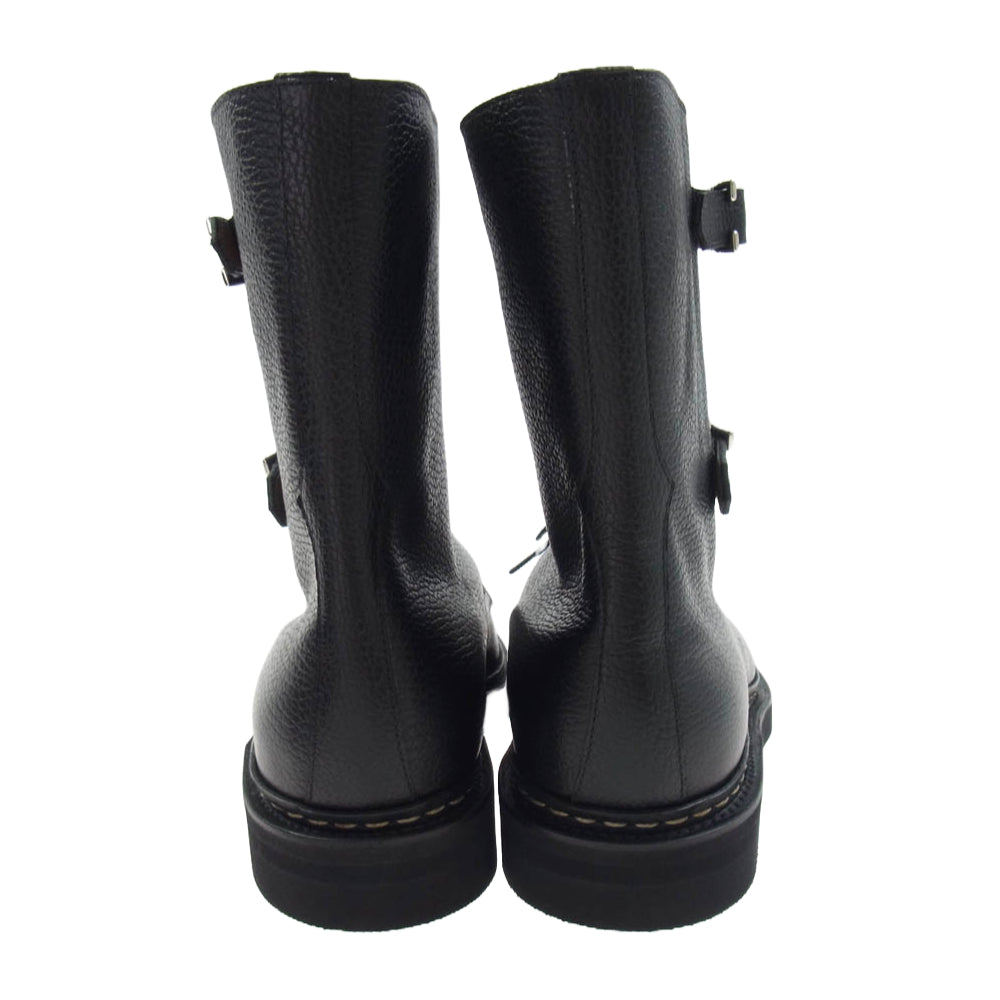 John Lobb ジョンロブ WICK ウィック ダブルバックル ブーツ ブラック系 7.5【極上美品】【中古】