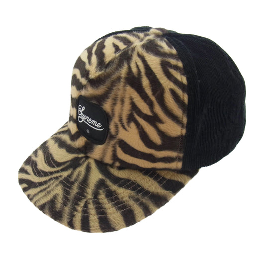 Supreme シュプリーム 24AW Tiger 5 Panel CAP タイガー 5パネル コ－デュロイ キャップ 帽子 ブラック系【中古】