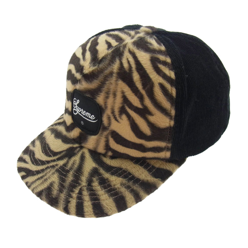 Supreme シュプリーム 24AW Tiger 5 Panel CAP タイガー 5パネル コ－デュロイ キャップ 帽子 ブラック系【中古】