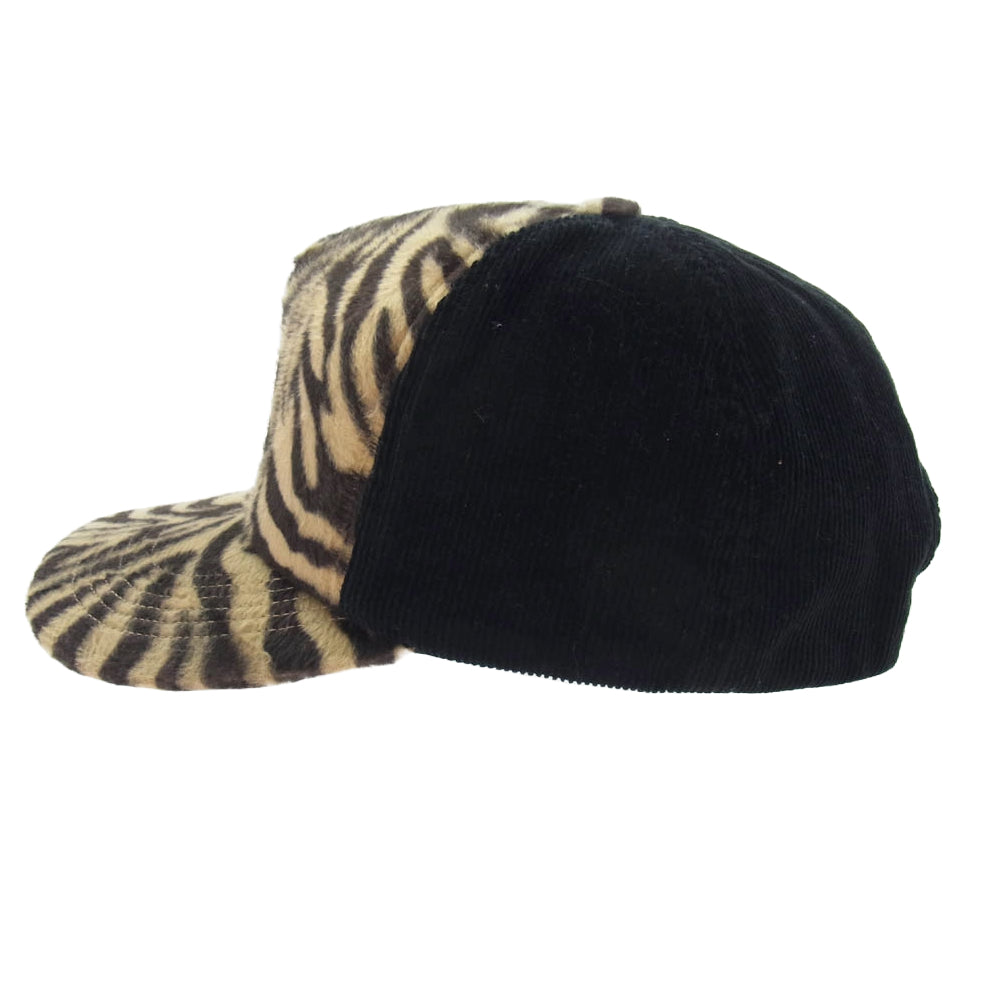 Supreme シュプリーム 24AW Tiger 5 Panel CAP タイガー 5パネル コ－デュロイ キャップ 帽子 ブラック系【中古】
