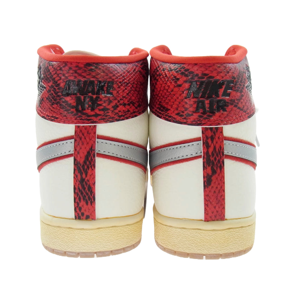 NIKE ナイキ FN8675-100 Awake NY アウェイク ニューヨーク Jordan Air Ship SP University Red ジョーダン エアシップ ユニバーシティ レッド ハイカット スニーカー ホワイト系 レッド系 27.5cm【新古品】【未使用】【中古】