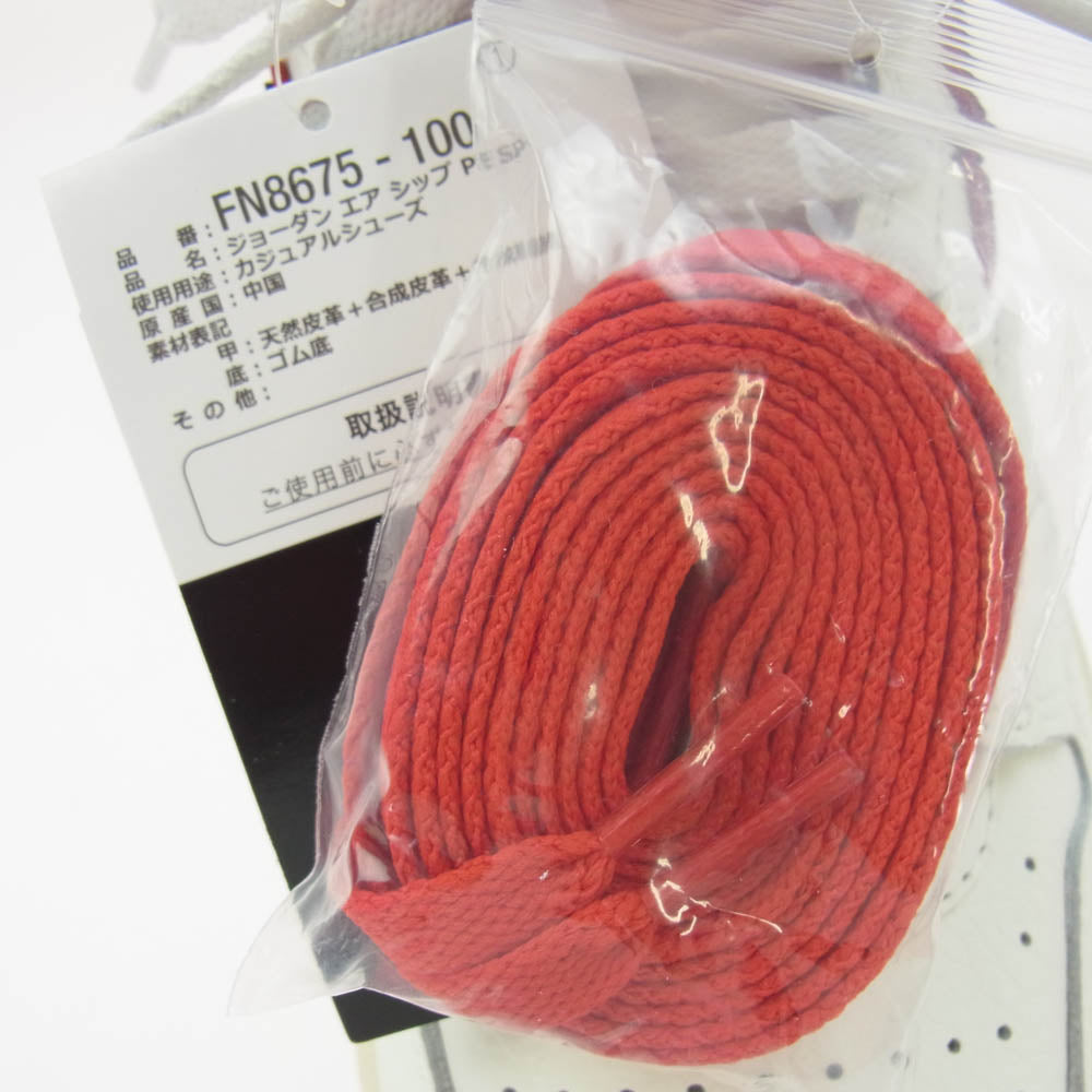 NIKE ナイキ FN8675-100 Awake NY アウェイク ニューヨーク Jordan Air Ship SP University Red ジョーダン エアシップ ユニバーシティ レッド ハイカット スニーカー ホワイト系 レッド系 27.5cm【新古品】【未使用】【中古】