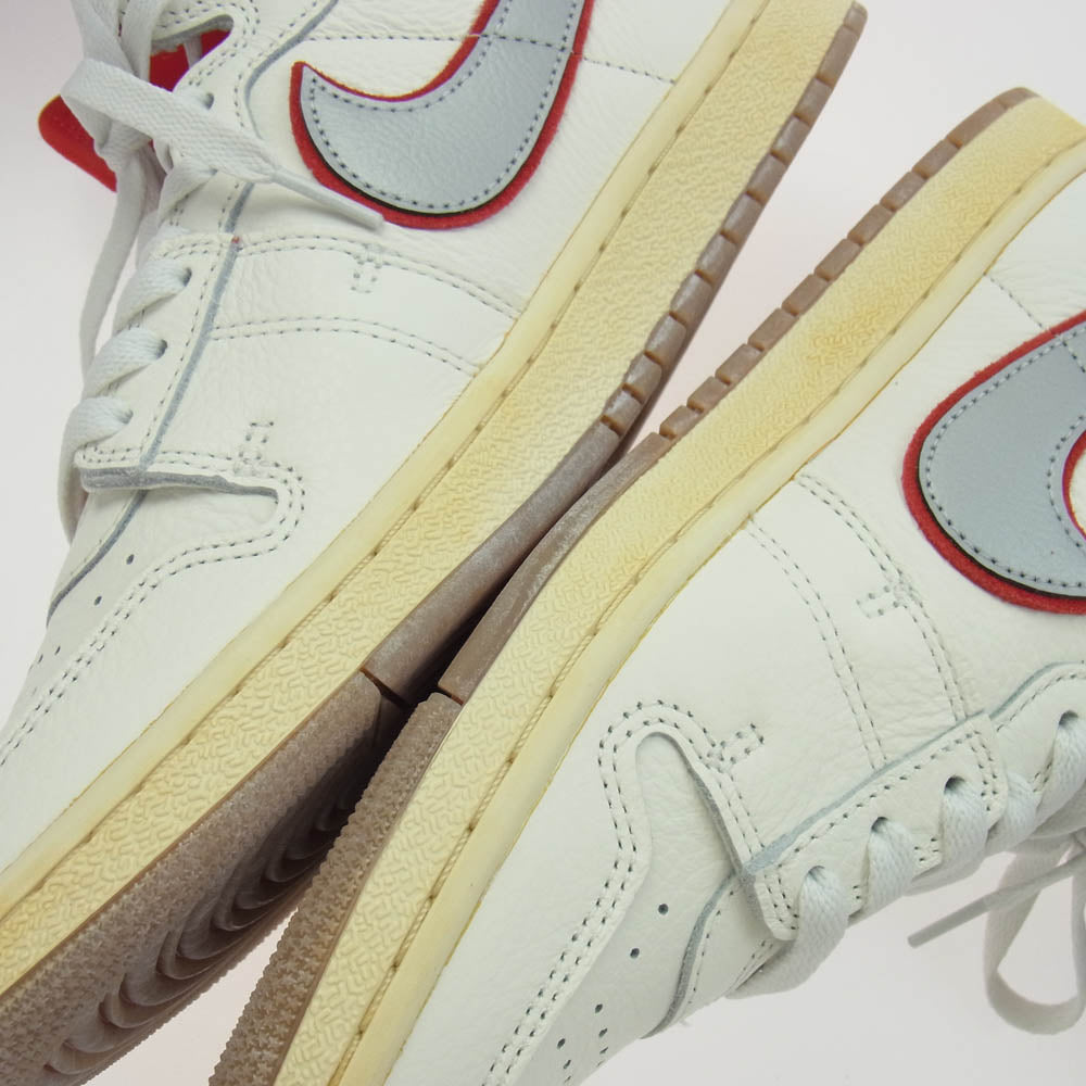 NIKE ナイキ FN8675-100 Awake NY アウェイク ニューヨーク Jordan Air Ship SP University Red ジョーダン エアシップ ユニバーシティ レッド ハイカット スニーカー ホワイト系 レッド系 27.5cm【新古品】【未使用】【中古】