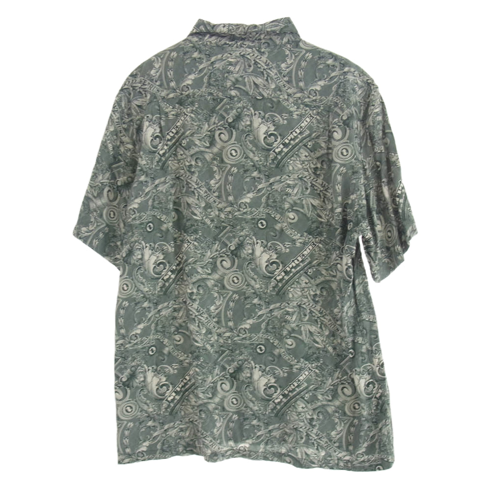 Supreme シュプリーム 23SS Dollar S/S Shirt ドル柄 半袖 シャツ グリーン系 L【中古】
