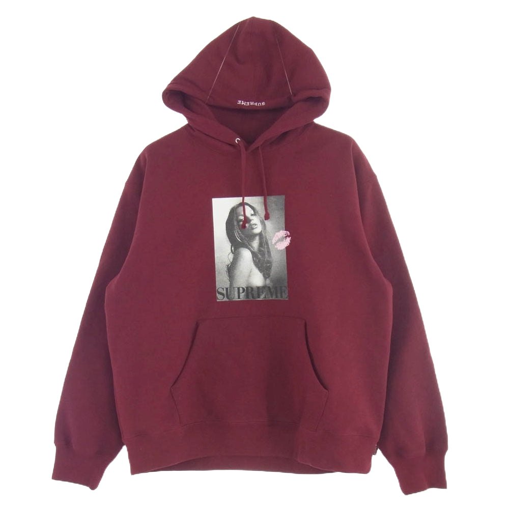 Supreme シュプリーム 24AW Kate Moss Hooded Sweatshirt ケイト モス フーディー スウェットシャツ パーカー ワインレッド系 M【美品】【中古】