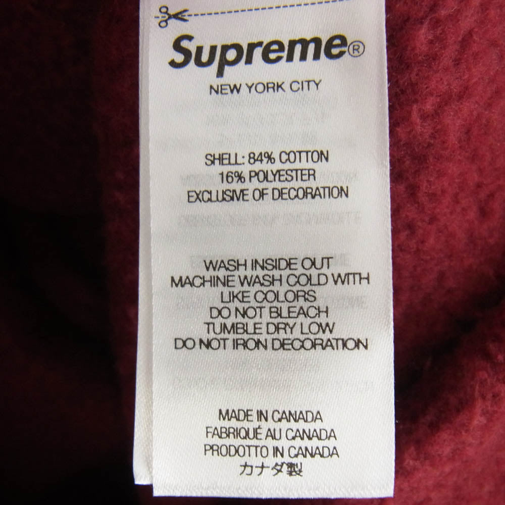 Supreme シュプリーム 24AW Kate Moss Hooded Sweatshirt ケイト モス フーディー スウェットシャツ パーカー ワインレッド系 M【美品】【中古】