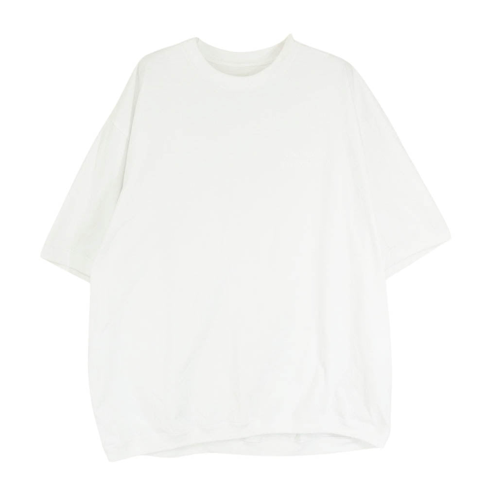 The Ennoy Professional ザ エンノイ プロフェッショナル 23SS SS23BRENCT08NTL Short Sleeve Hem Rib Tee ショートスリーブ ヘム リブ 半袖 Tシャツ ホワイト系 L【中古】