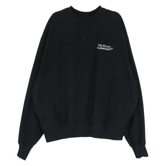 The Ennoy Professional ザ エンノイ プロフェッショナル BE-61023 × DAIWA PIER39 ダイワピア TECH FLEX JERSEY CREW ロゴ刺繍 テック フレックス ジャージー クルー 長袖 Tシャツ ブラック系 M【中古】