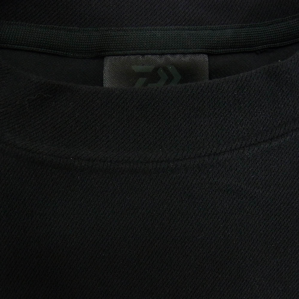 The Ennoy Professional ザ エンノイ プロフェッショナル BE-61023 × DAIWA PIER39 ダイワピア TECH FLEX JERSEY CREW ロゴ刺繍 テック フレックス ジャージー クルー 長袖 Tシャツ ブラック系 M【中古】
