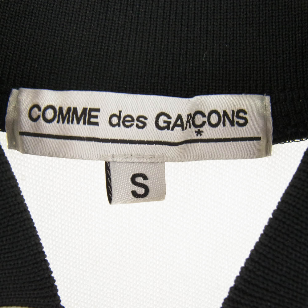 COMME des GARCONS コムデギャルソン AD2022 OX-T024 バイカラー トラック ジャケット ブラック系 ホワイト系 S【美品】【中古】