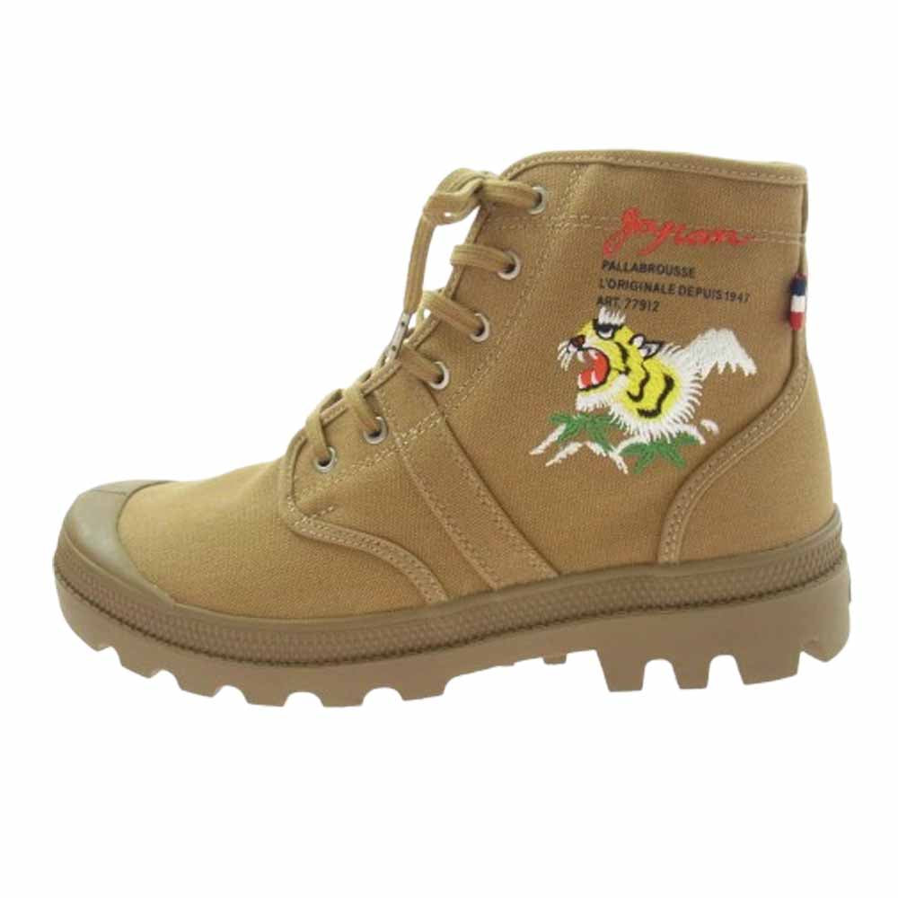 JUNYA WATANABE COMME des GARCONS MAN ジュンヤワタナベコムデギャルソンマン 22SS 77912-309 palladilm パラディウム 刺繍 ブーツ ライトブラウン系 41【極上美品】【中古】