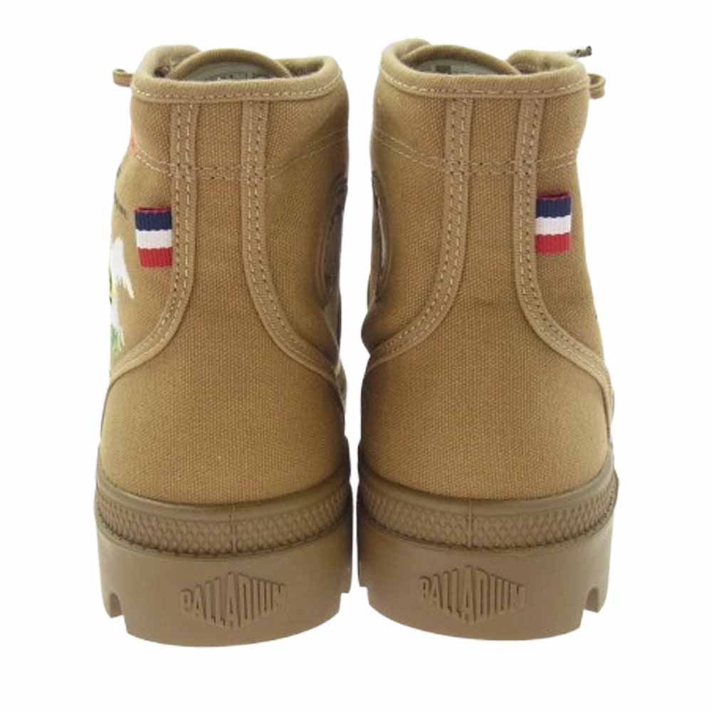 JUNYA WATANABE COMME des GARCONS MAN ジュンヤワタナベコムデギャルソンマン 22SS 77912-309 palladilm パラディウム 刺繍 ブーツ ライトブラウン系 41【極上美品】【中古】
