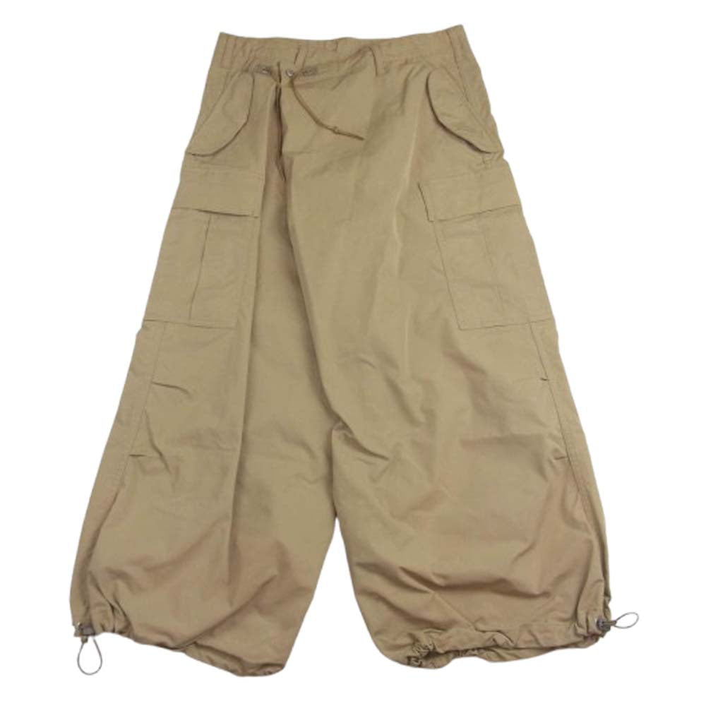 JUNYA WATANABE COMME des GARCONS MAN ジュンヤワタナベコムデギャルソンマン 24SS AD2023 WM-P025 エステルオックス ワイド カーゴ パンツ ベージュ系 S【美品】【中古】