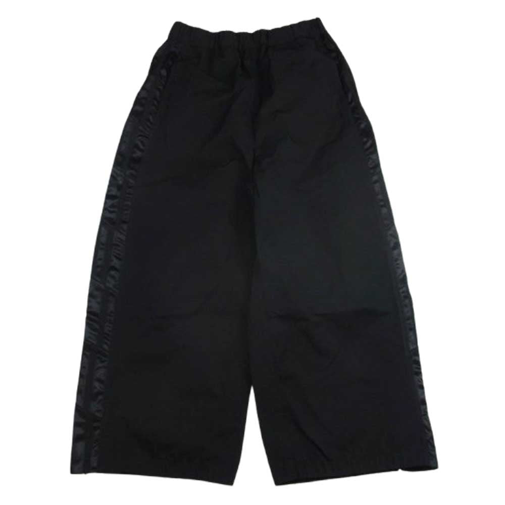 JUNYA WATANABE COMME des GARCONS MAN ジュンヤワタナベコムデギャルソンマン 23AW AD2023 WL-P038 エステルギャバジントラック ワイド パンツ ブラック系 XS【中古】