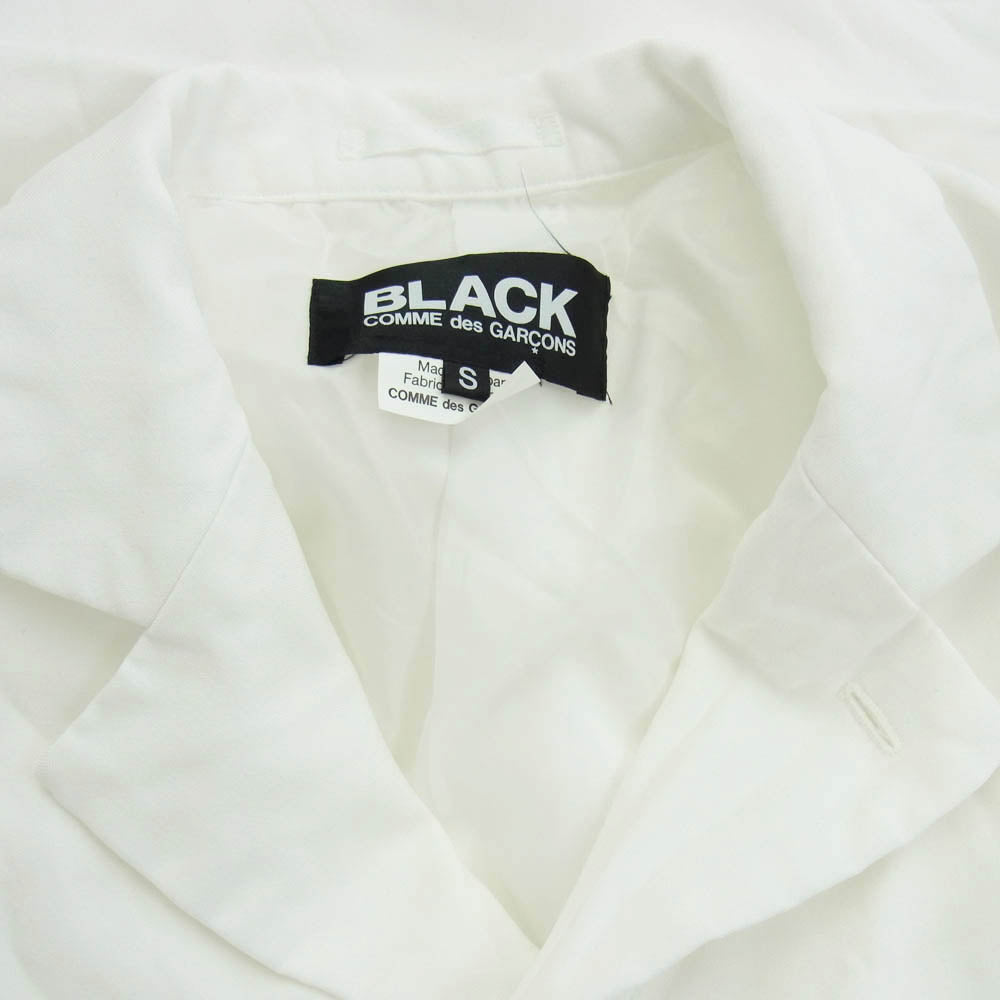 BLACK COMME des GARCONS ブラックコムデギャルソン AD2020 1G-J033 ホワイト テーラード ジャケット ホワイト系 S【中古】