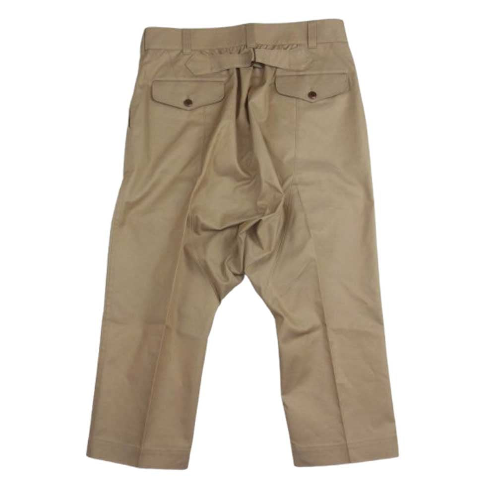 JUNYA WATANABE COMME des GARCONS MAN ジュンヤワタナベコムデギャルソンマン AD2021 WI-P053 綿エステルギャバ サルエル パンツ ベージュ系 M【中古】