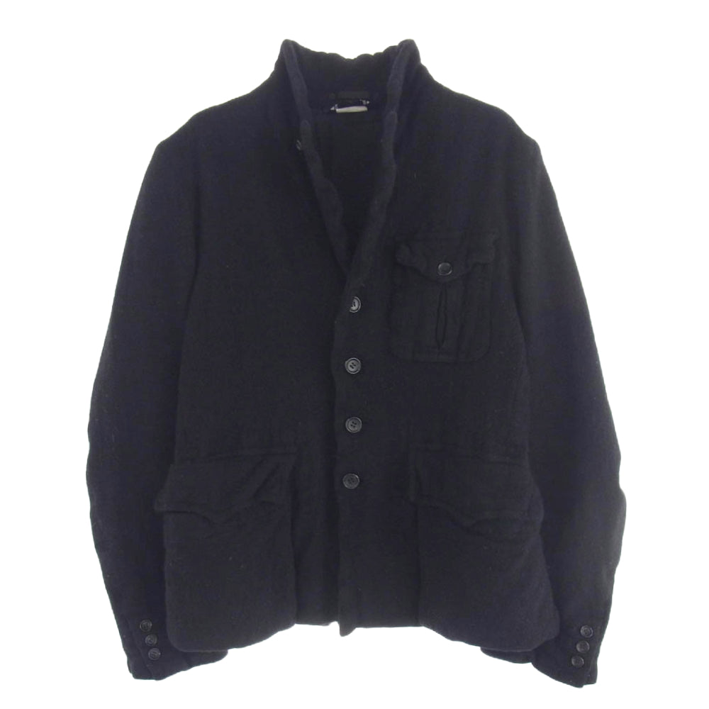 BLACK COMME des GARCONS ブラックコムデギャルソン AD2020 1F-J011 縮絨 ウール ジャケット ブラック系 S【中古】