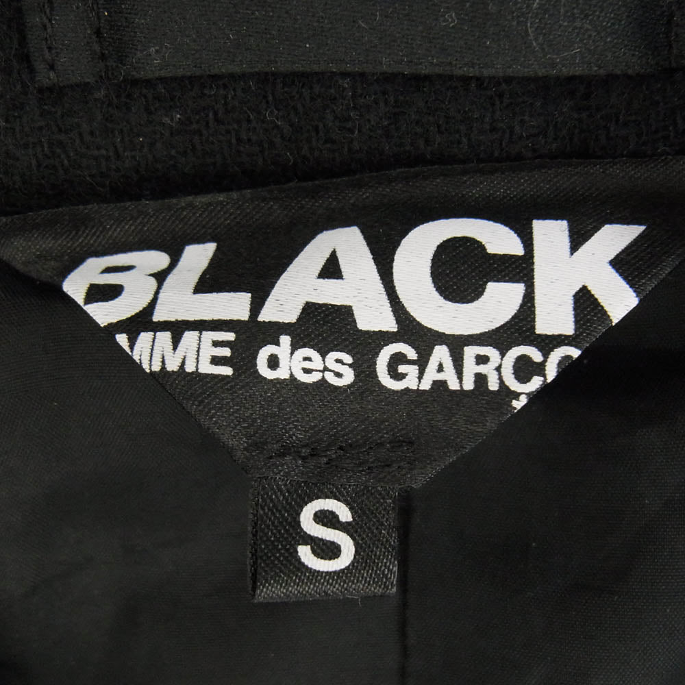 BLACK COMME des GARCONS ブラックコムデギャルソン AD2020 1F-J011 縮絨 ウール ジャケット ブラック系 S【中古】