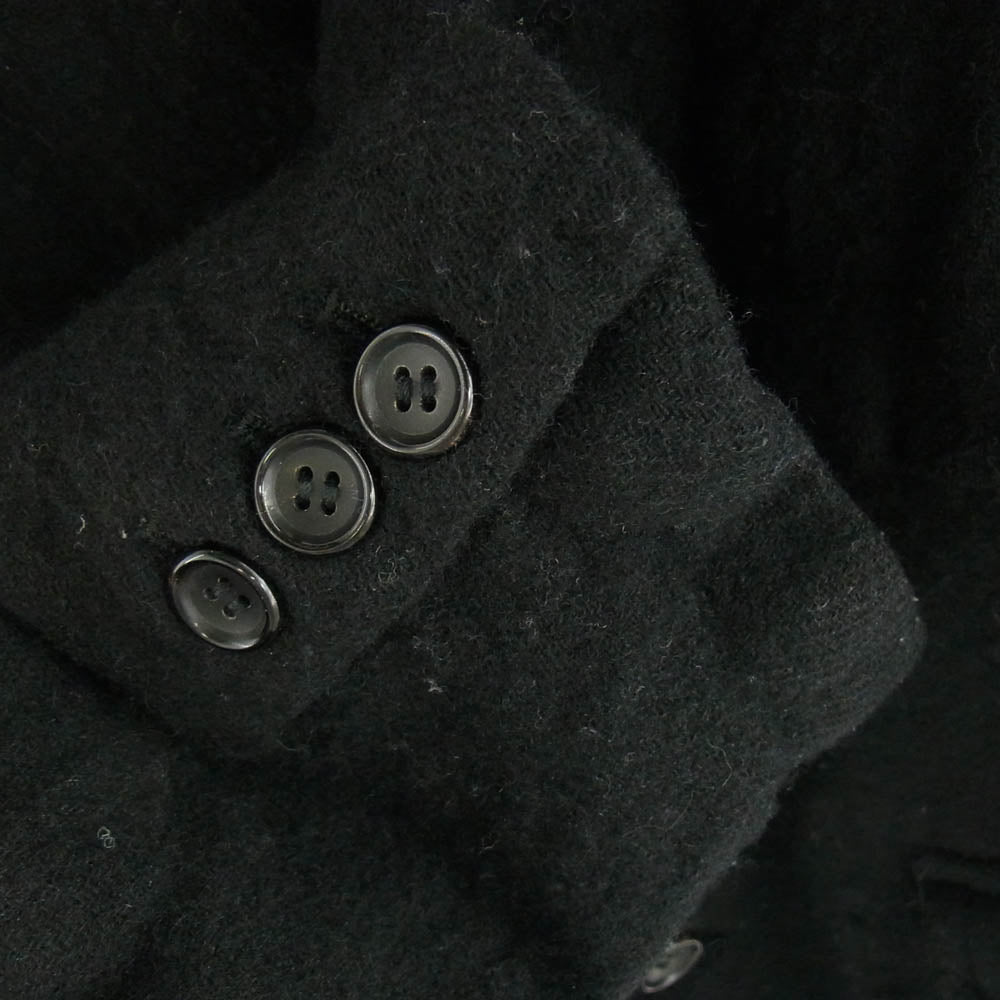 BLACK COMME des GARCONS ブラックコムデギャルソン AD2020 1F-J011 縮絨 ウール ジャケット ブラック系 S【中古】