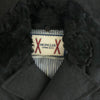 MONCLER モンクレール 423914137910 63337 GAMME BLEU ガムブルー ファーカラー ストライプ 裏地キルティング 切替 ダウンジャケット ショート コート ブラック系【中古】