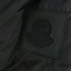MONCLER モンクレール 423914137910 63337 GAMME BLEU ガムブルー ファーカラー ストライプ 裏地キルティング 切替 ダウンジャケット ショート コート ブラック系【中古】