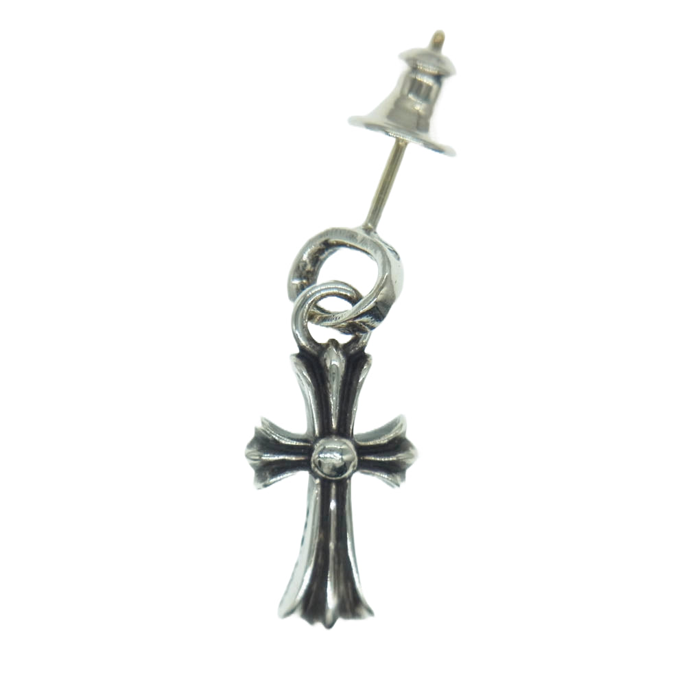 CHROME HEARTS クロムハーツ（原本無） 2025年ユナイテッドアローズ購入時レシート付属 BBY F PPRCHN ベイビーファット クロス ドロップピアス シルバー系【極上美品】【中古】