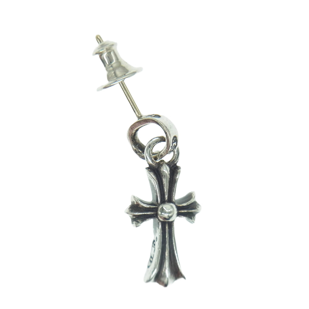 CHROME HEARTS クロムハーツ（原本無） 2025年ユナイテッドアローズ購入時レシート付属 BBY F PPRCHN ベイビーファット クロス ドロップピアス シルバー系【極上美品】【中古】