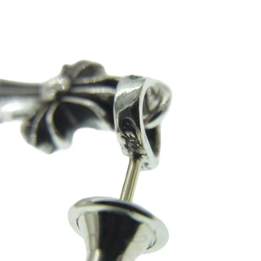 CHROME HEARTS クロムハーツ（原本無） 2025年ユナイテッドアローズ購入時レシート付属 BBY F PPRCHN ベイビーファット クロス ドロップピアス シルバー系【極上美品】【中古】