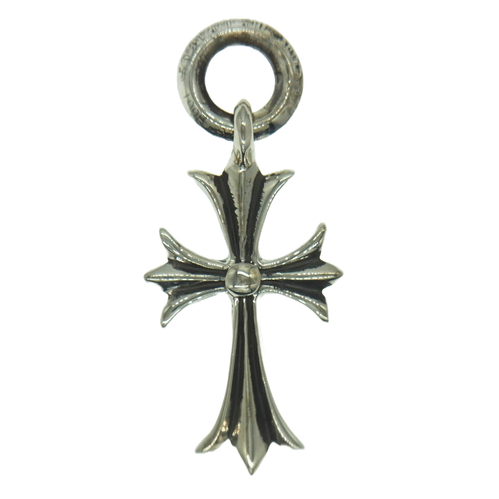CHROME HEARTS クロムハーツ（原本無） 2025年ユナイテッドアローズ購入時レシート付属  TINY CH CROSS タイニー CHクロス チャーム ペンダントトップ シルバー系【極上美品】【中古】