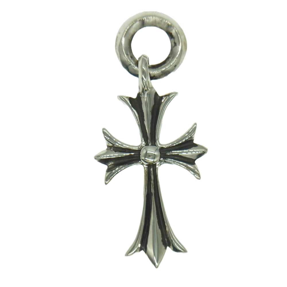 CHROME HEARTS クロムハーツ（原本無） 2025年ユナイテッドアローズ購入時レシート付属  TINY CH CROSS タイニー CHクロス チャーム ペンダントトップ シルバー系【極上美品】【中古】