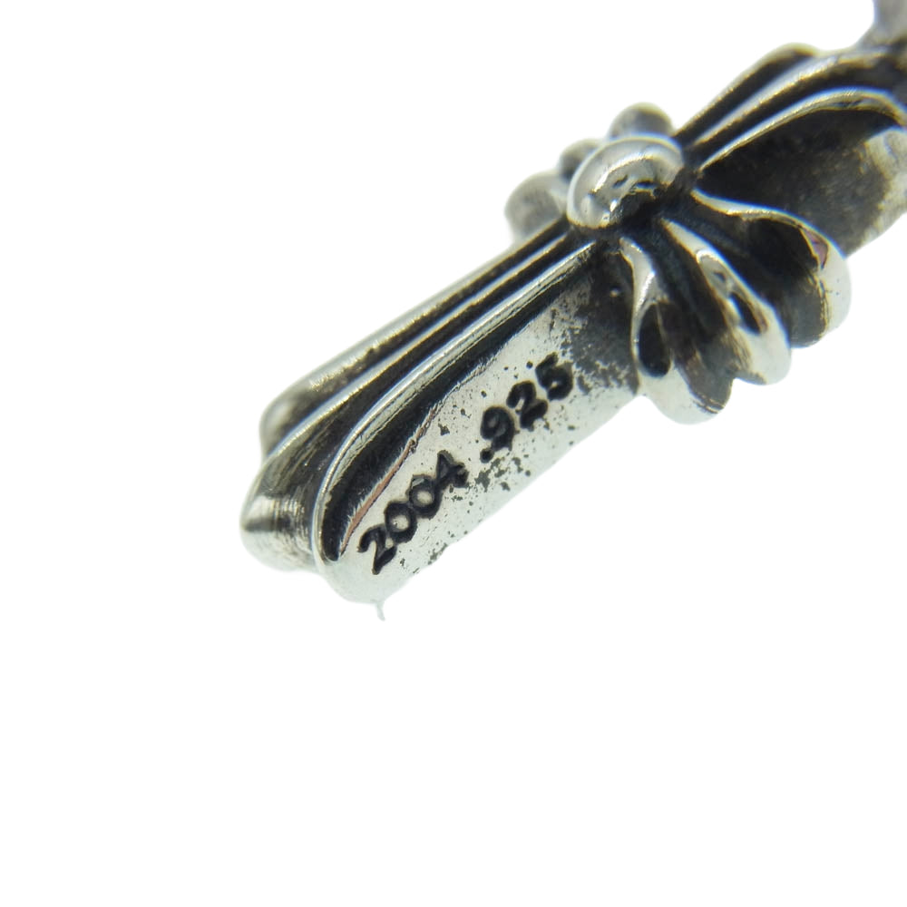 CHROME HEARTS クロムハーツ（原本無） 2025年ユナイテッドアローズ購入時レシート付属 CRS BBYFAT ベイビーファット クロス チャーム ペンダントトップ シルバー系【極上美品】【中古】