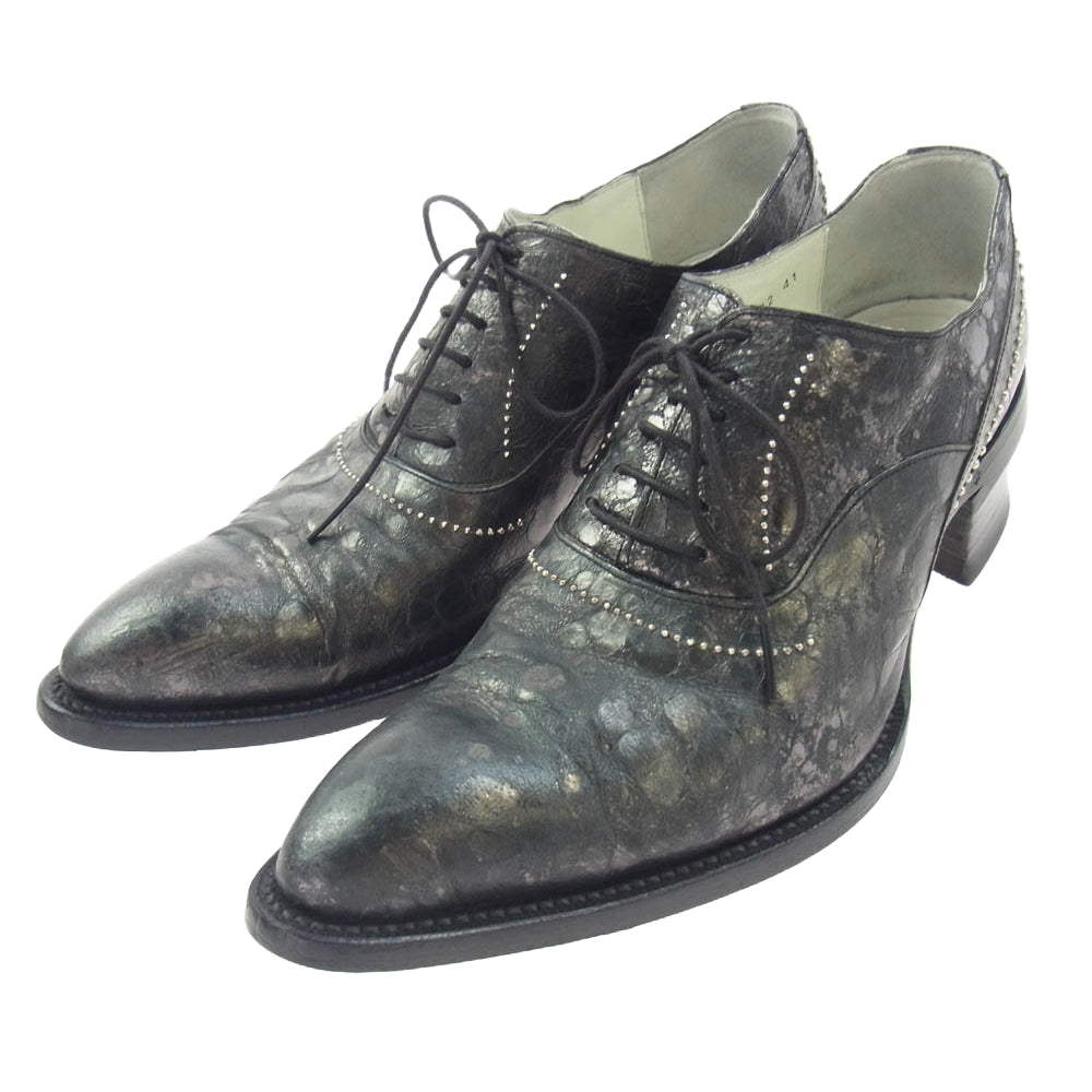 alfredoBANNISTER アルフレッドバニスター スタッズ レザー シューズ ブラック系 41【中古】