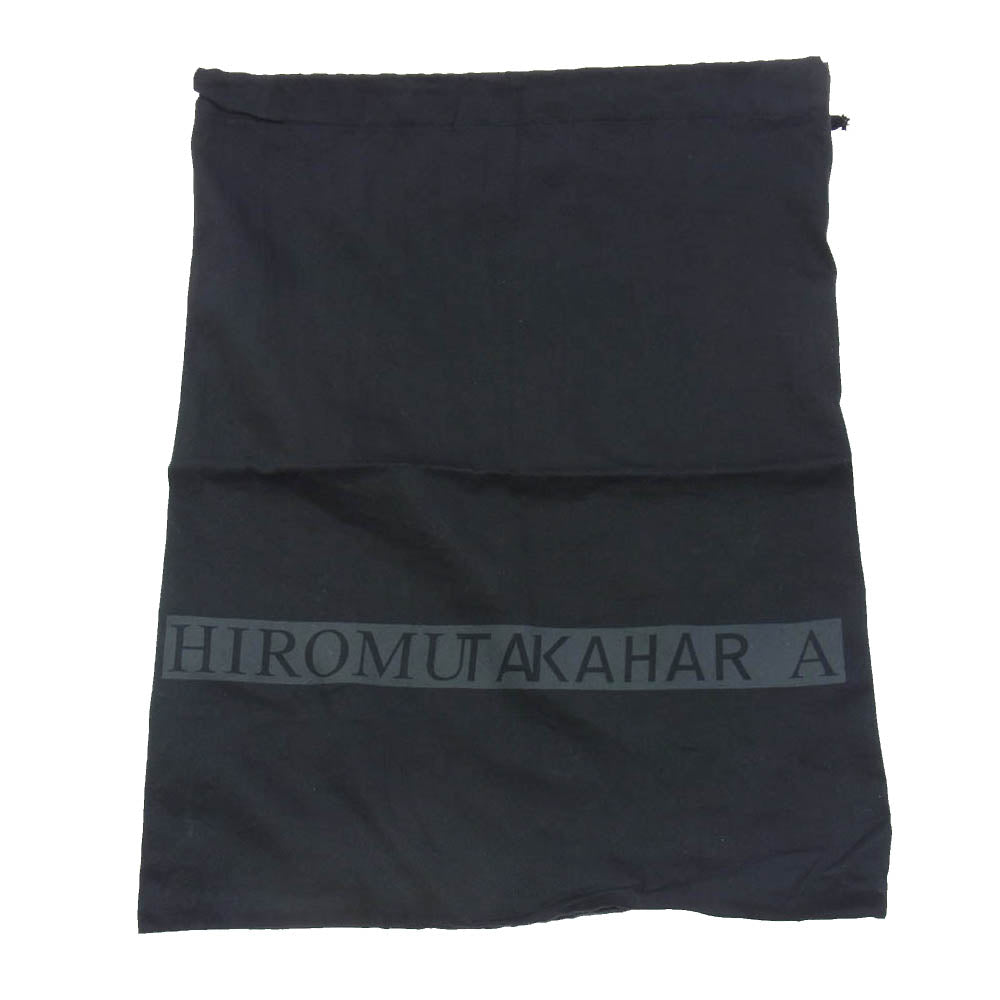 ヒロムタカハラ スネークスキン バターナイフ シューズ ブラック系 41【中古】