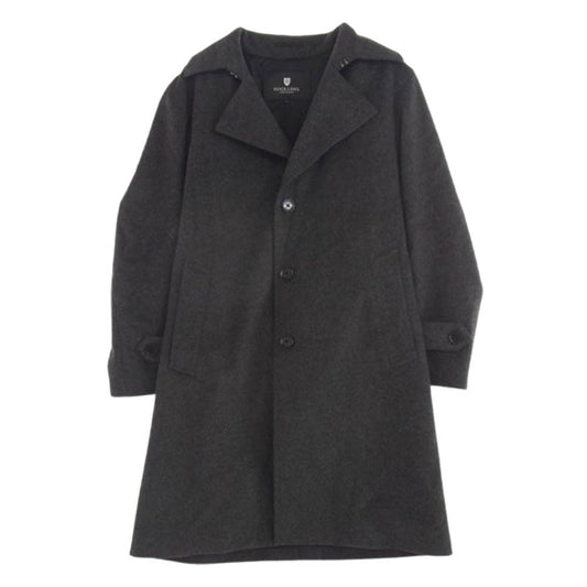 BLACK LABELCRESTBRIDGE ブラックレーベルクレストブリッジ 51B63-663-08 ウール チェスター コート グレー系 M【中古】