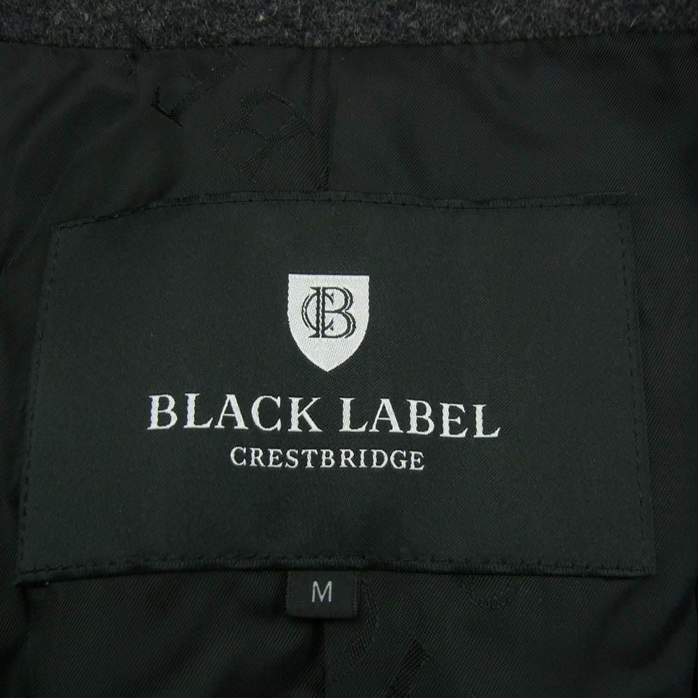 BLACK LABELCRESTBRIDGE ブラックレーベルクレストブリッジ 51B63-663-08 ウール チェスター コート グレー系 M【中古】