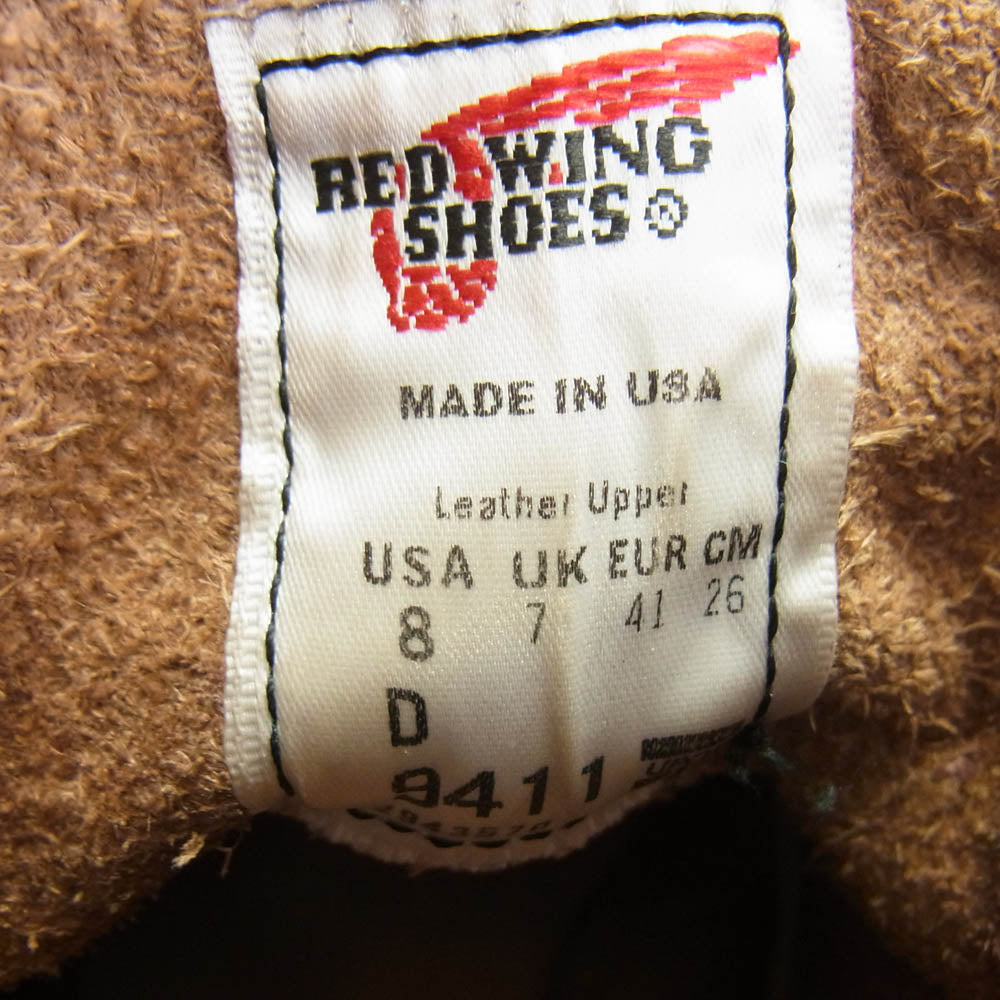 RED WING レッドウィング 9411 Beckman Boot ベックマン ブーツ ブラウン系 USA8【中古】