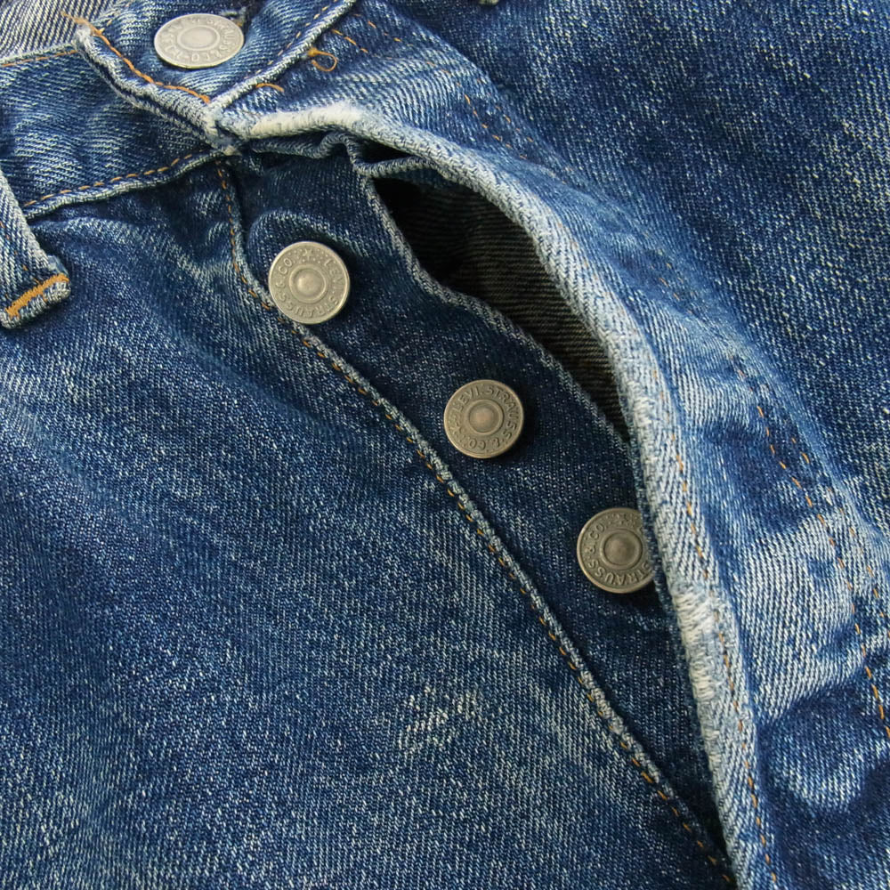Levi's リーバイス 70s 66前期 501 スモールe ストレート デニム パンツ インディゴブルー系【中古】