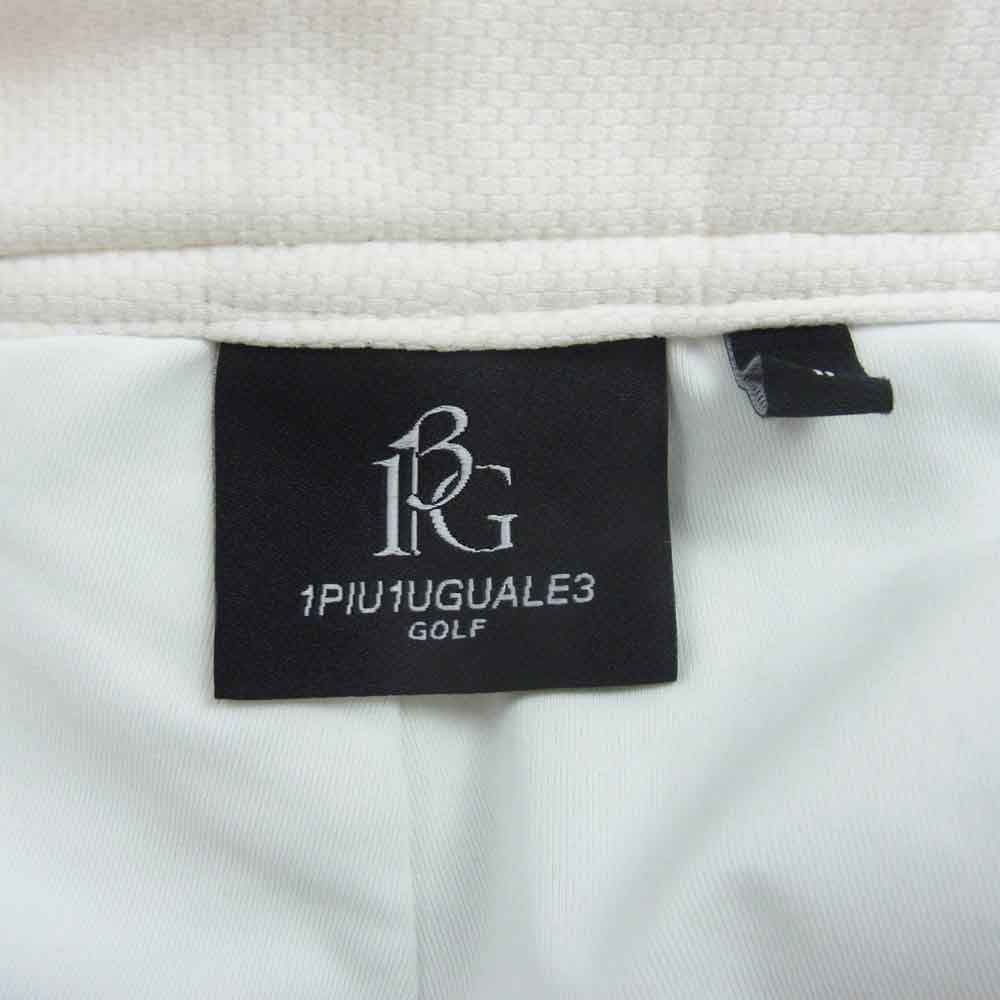 1piu1uguale3 ウノピュウノウグァーレトレ GSP054 POE431 GORF ゴルフ LOGO RIB SKIRT / ロゴ リブ スカート ホワイト系 2【中古】