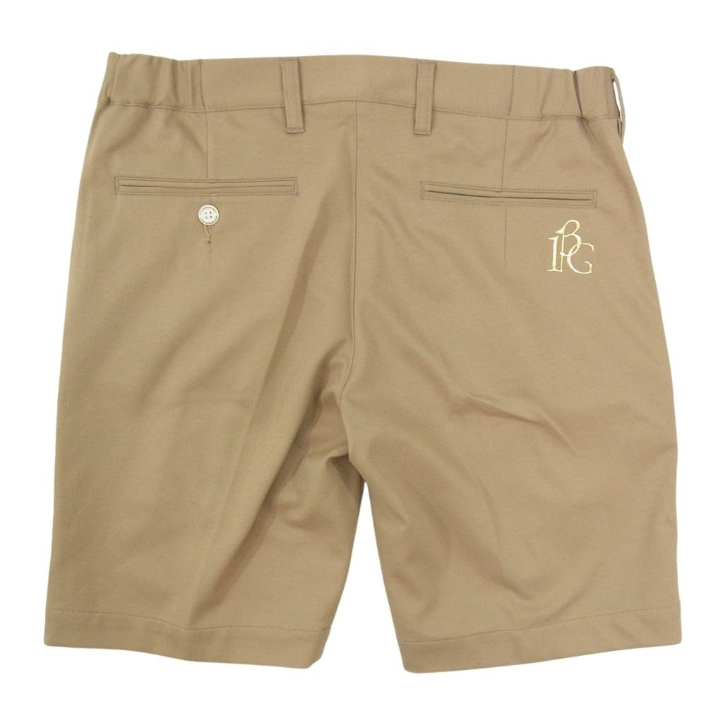 1piu1uguale3 ウノピュウノウグァーレトレ GRP109 PCT035 GORF ゴルフ SHORT PANTS ロゴ刺繍 センタークリース ジャージ ショーツ ハーフパンツ ブラウン系 4【中古】