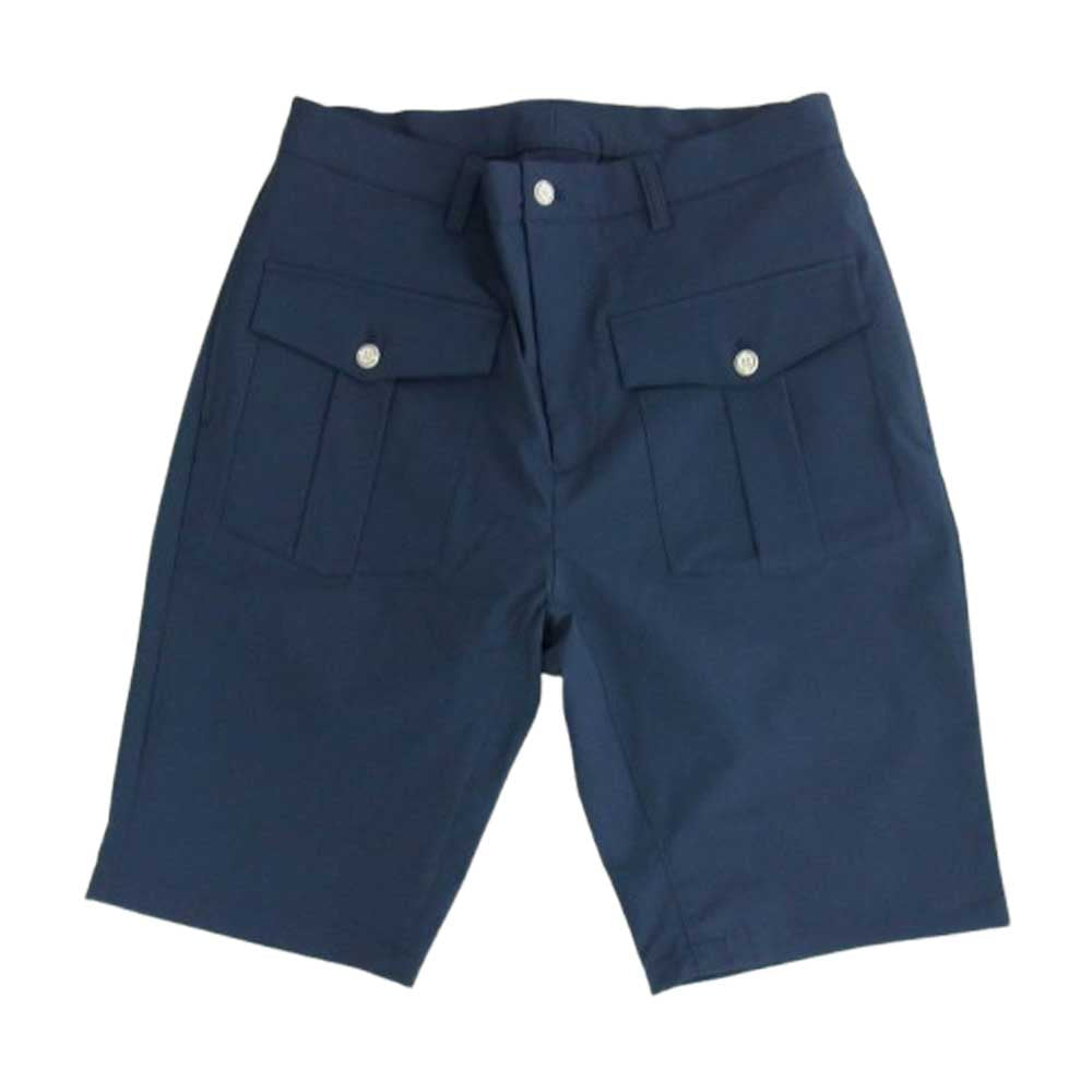 1piu1uguale3 ウノピュウノウグァーレトレ GRP133 POE456 GOLF ゴルフ FRONT POCKET SHORT PANTS フロントポケット ショートパンツ ハーフパンツ ネイビー系 5【美品】【中古】