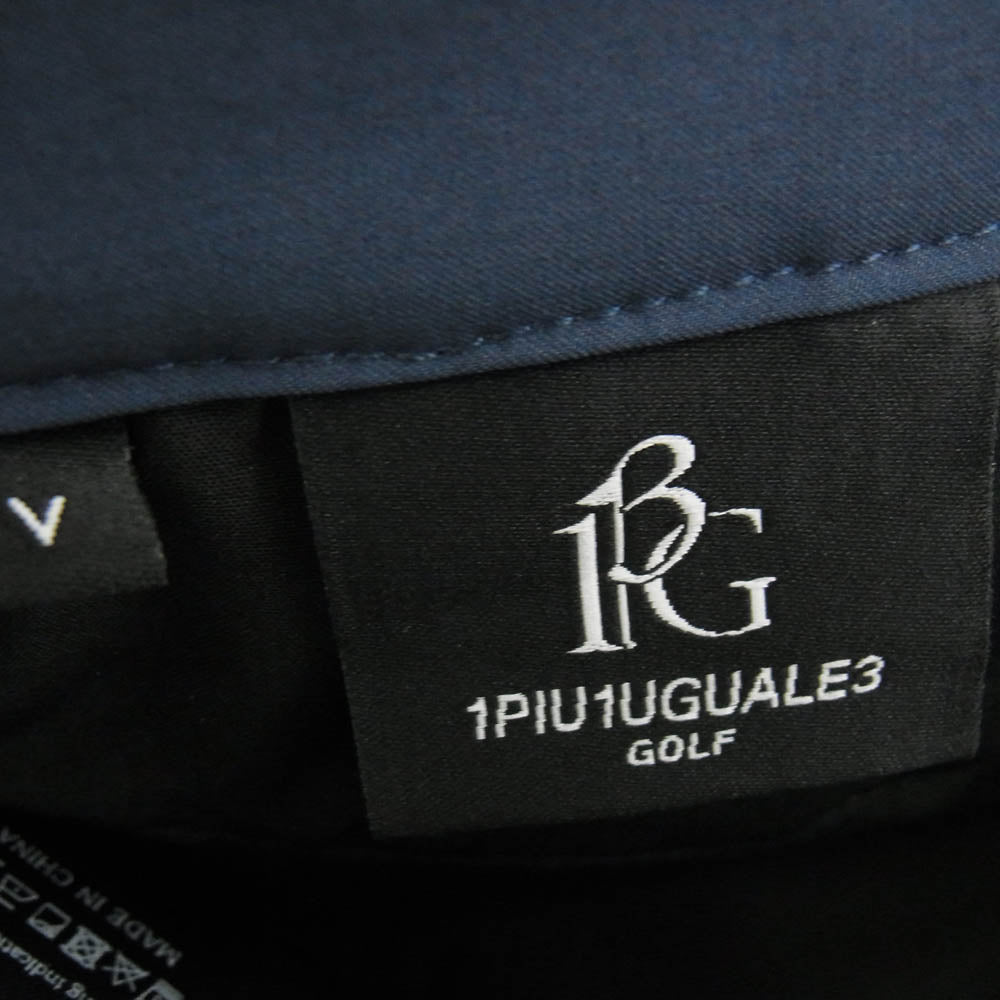 1piu1uguale3 ウノピュウノウグァーレトレ GRP133 POE456 GOLF ゴルフ FRONT POCKET SHORT PANTS フロントポケット ショートパンツ ハーフパンツ ネイビー系 5【美品】【中古】