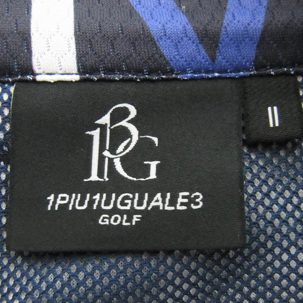 1piu1uguale3 ウノピュウノウグァーレトレ GSP047 POE398 GOLF ゴルフ TIGHT SKIRT FULL MIX LOGO フル ミックスロゴ タイトスカート ネイビー ネイビー系【美品】【中古】
