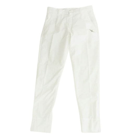 1piu1uguale3 ウノピュウノウグァーレトレ GRP095 POE396 GOLF ゴルフ ZIP PANTS 折り鶴 サイドロゴ ジップ パンツ ホワイト系 4【中古】