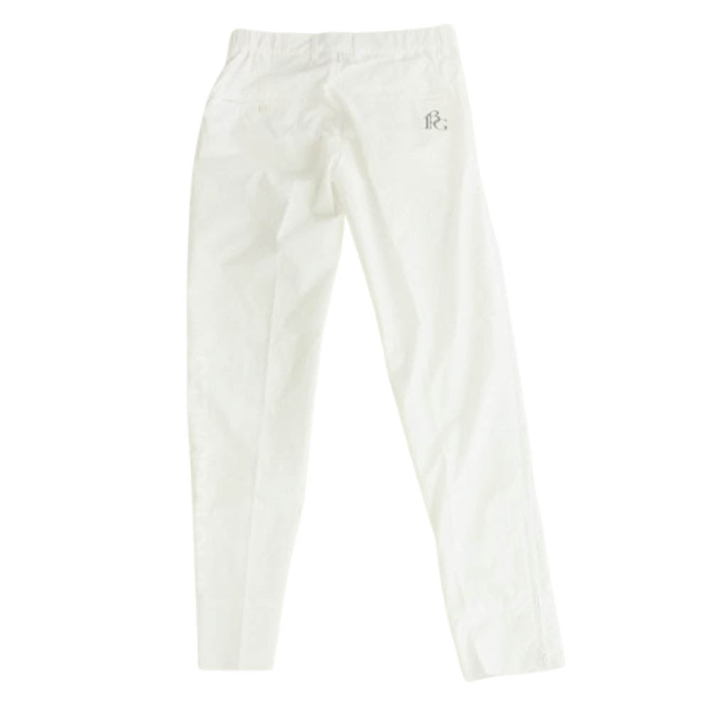 1piu1uguale3 ウノピュウノウグァーレトレ GRP095 POE396 GOLF ゴルフ ZIP PANTS 折り鶴 サイドロゴ ジップ パンツ ホワイト系 4【中古】