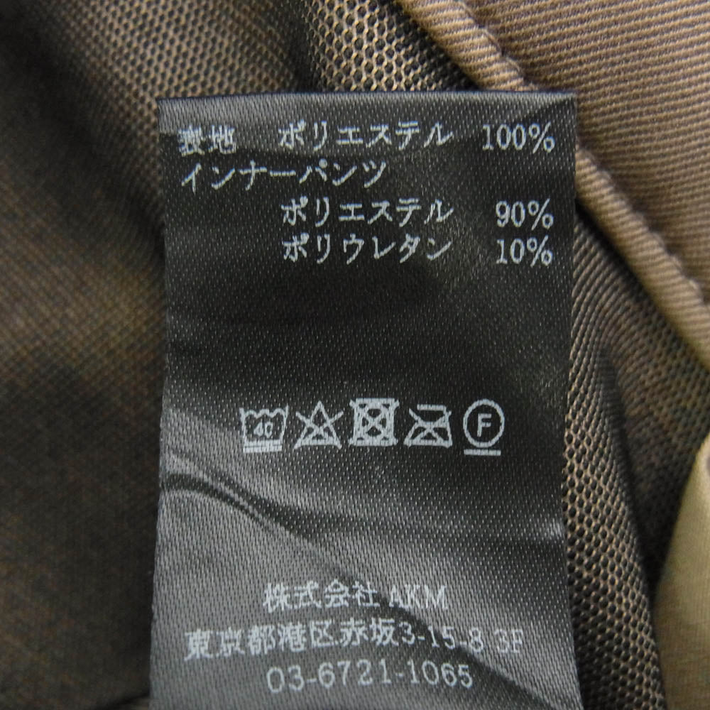 1piu1uguale3 ウノピュウノウグァーレトレ GSP064 POE439 GOLF ゴルフ TIGHT SKIRT ロゴ ソロテックス タイトスカート ブラウン系【美品】【中古】
