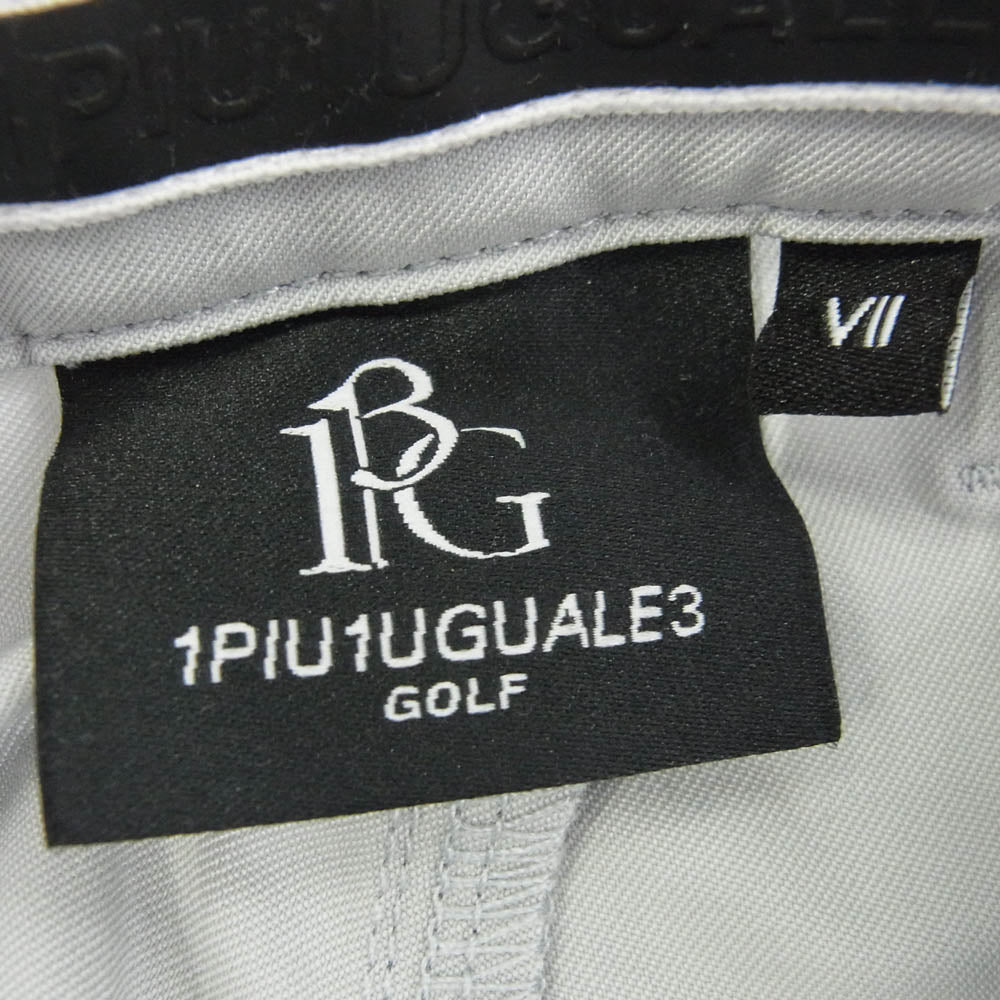 1piu1uguale3 ウノピュウノウグァーレトレ GDP009 POE418 GOLF ゴルフ 113 ADP ZIP SLACKS 裾ジップ スラックス パンツ トラウザー グレー系 7【中古】