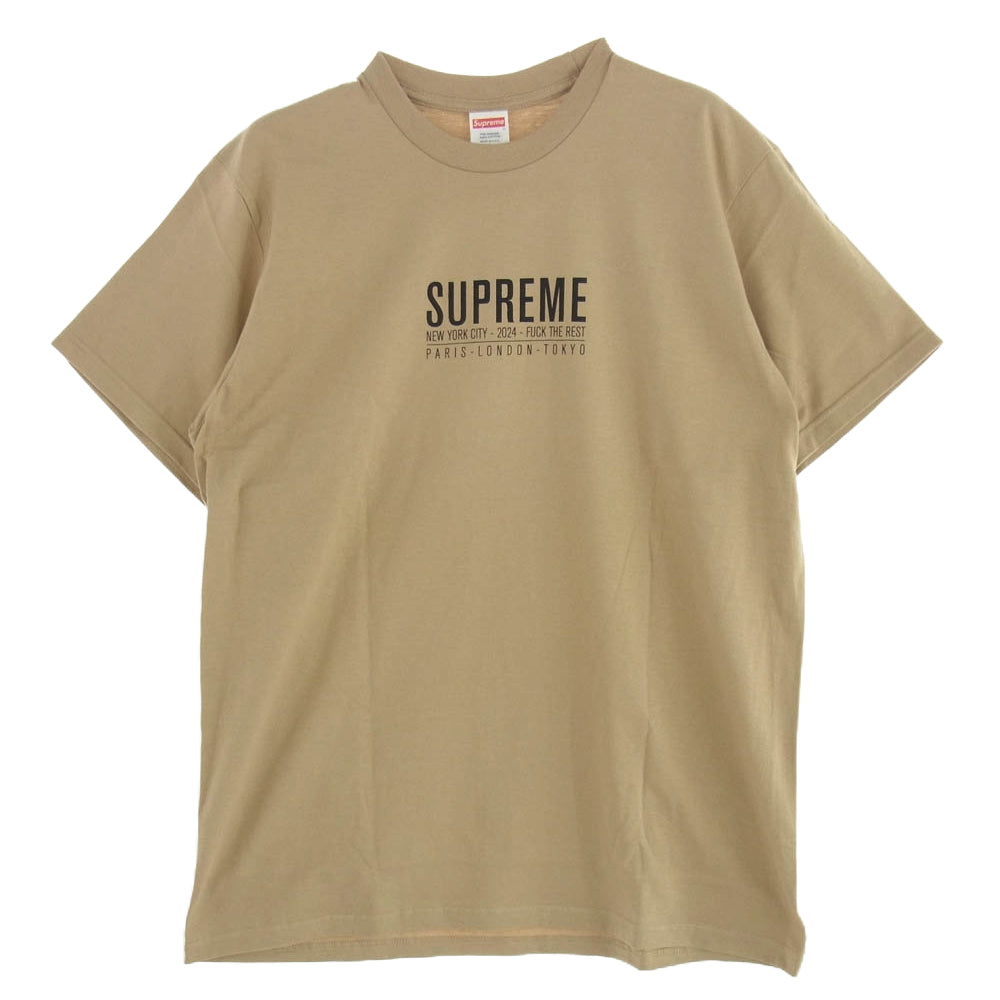 Supreme シュプリーム Paris Tee Khaki パリ Tシャツ カーキ ブラウン系 L【新古品】【未使用】【中古】