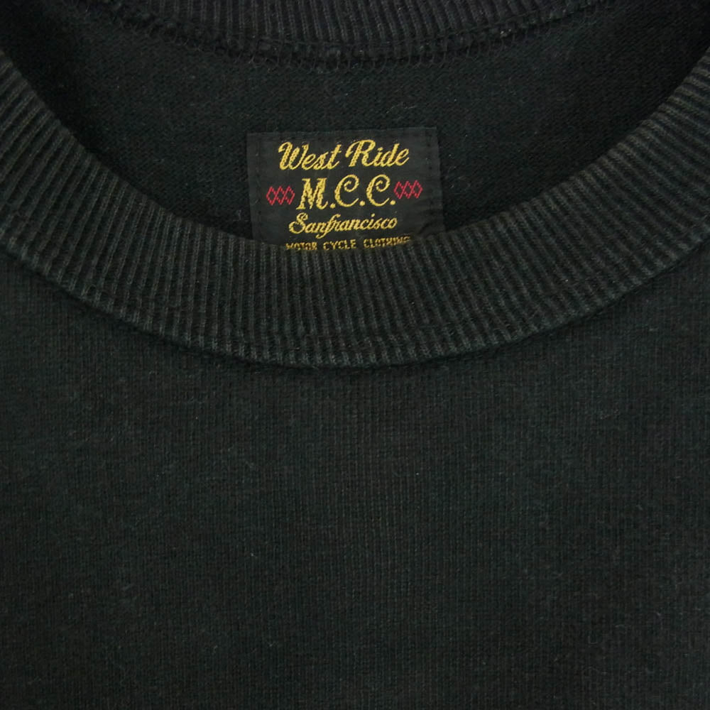 WESTRIDE ウエストライド ガール バック プリント 長袖 ロングスリーブ Tシャツ ブラック系 40【中古】